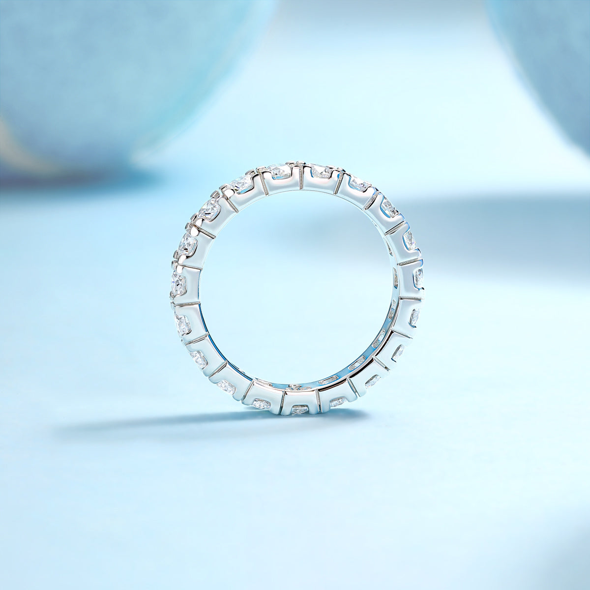 Sternenhimmel-Diamantring, luxuriöser Mode-Set, Moissanit-Silberring