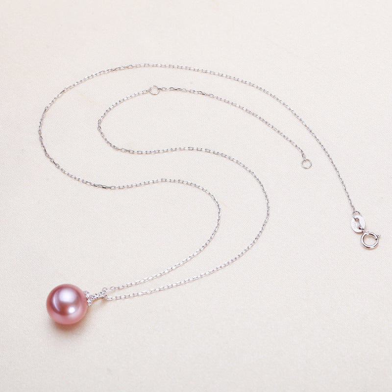 11mm Freshwater Pearl Pendant White Simple