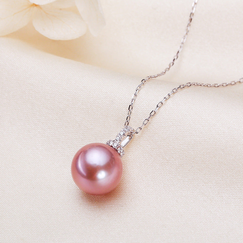 11mm Freshwater Pearl Pendant White Simple