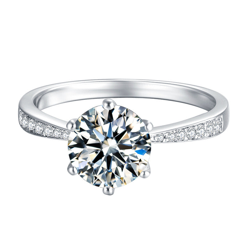 925 Silver Smart 2.0 Carat Moissanite Ring