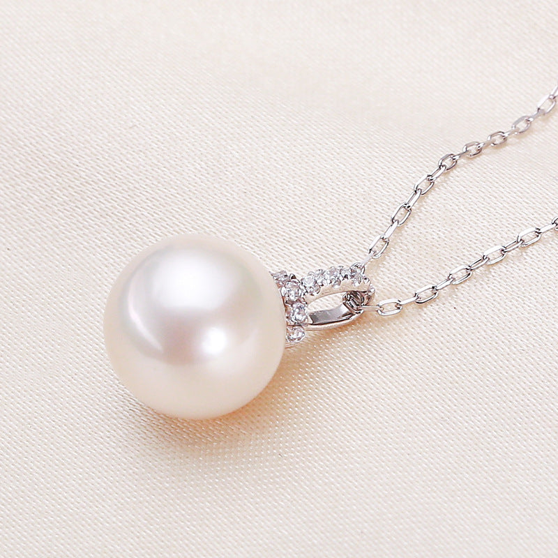 11mm Freshwater Pearl Pendant White Simple