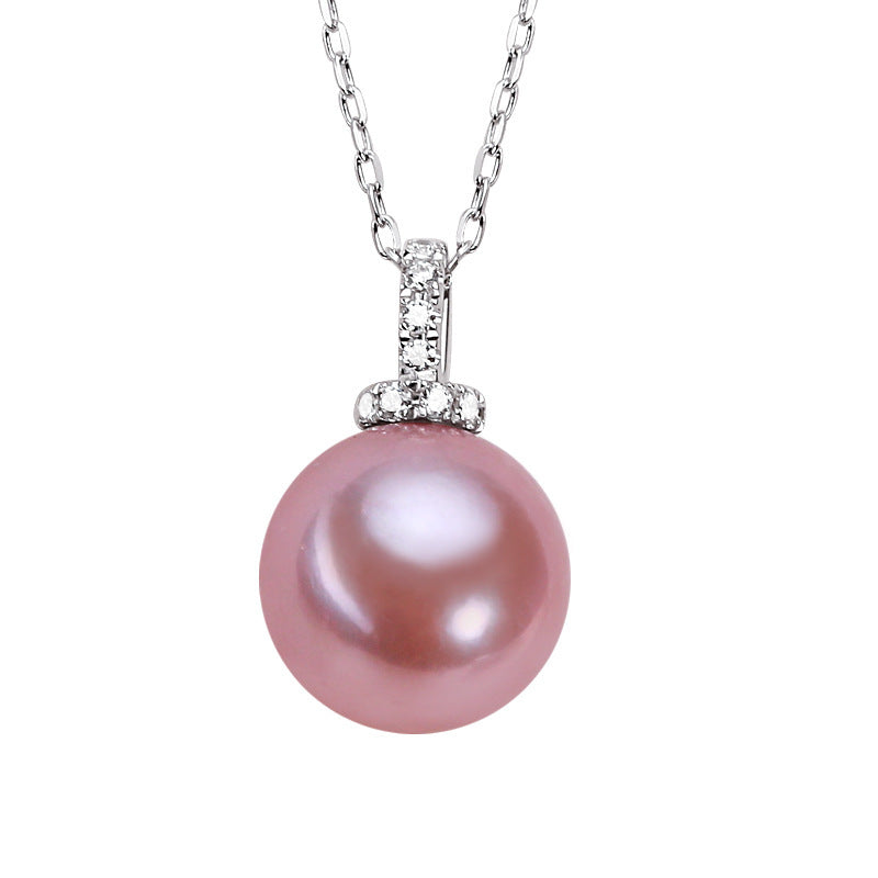 11mm Freshwater Pearl Pendant White Simple