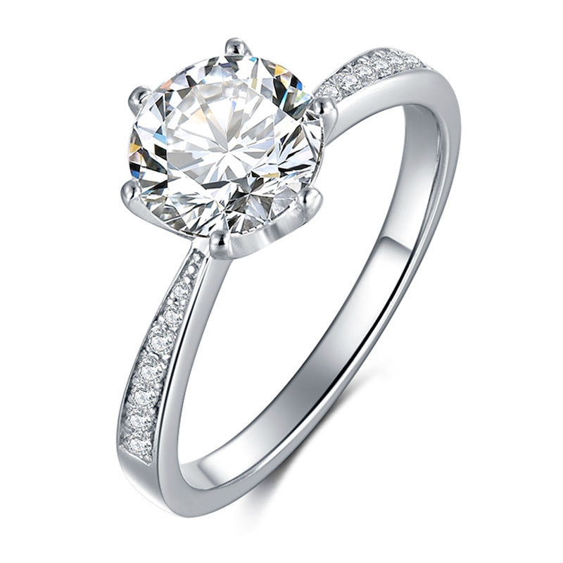 925 Silver Smart 2.0 Carat Moissanite Ring
