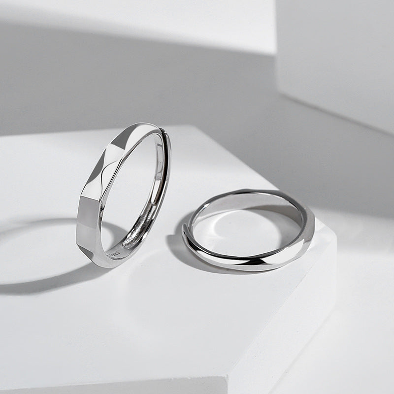 925 Sterling Silber Nicht verblassender Paarring