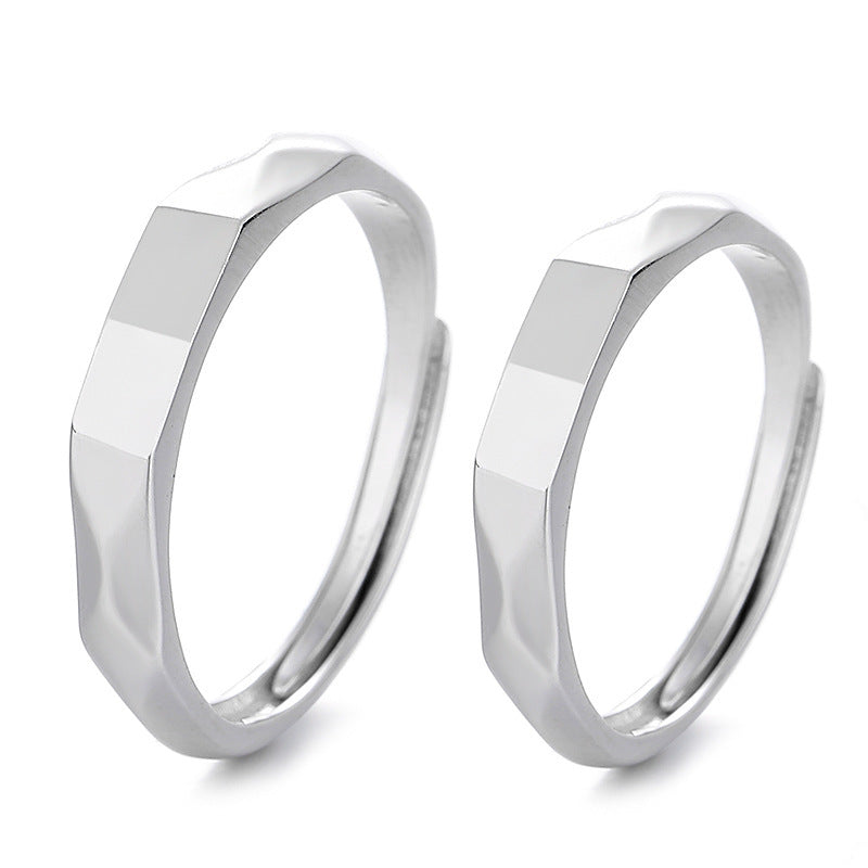 925 Sterling Silber Nicht verblassender Paarring
