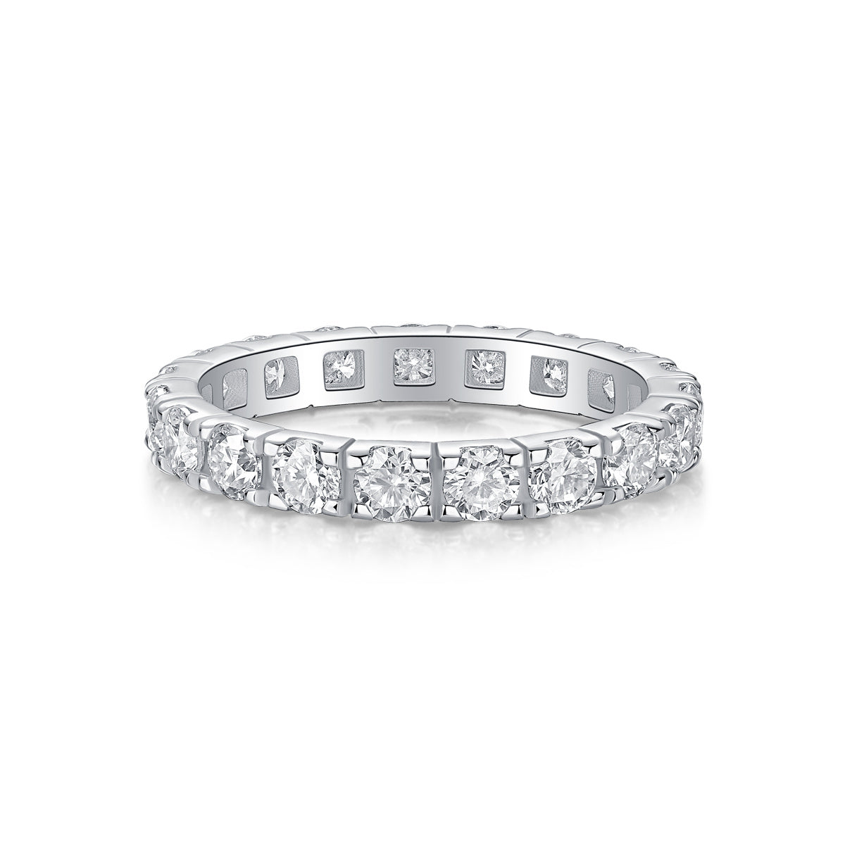 Sternenhimmel-Diamantring, luxuriöser Mode-Set, Moissanit-Silberring