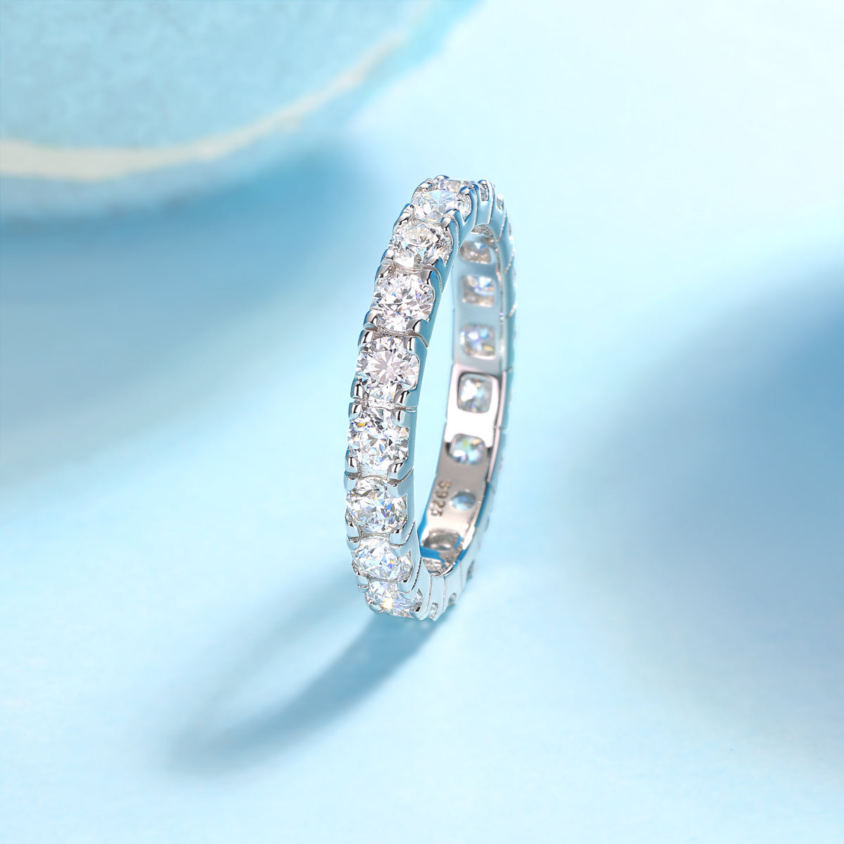 Sternenhimmel-Diamantring, luxuriöser Mode-Set, Moissanit-Silberring