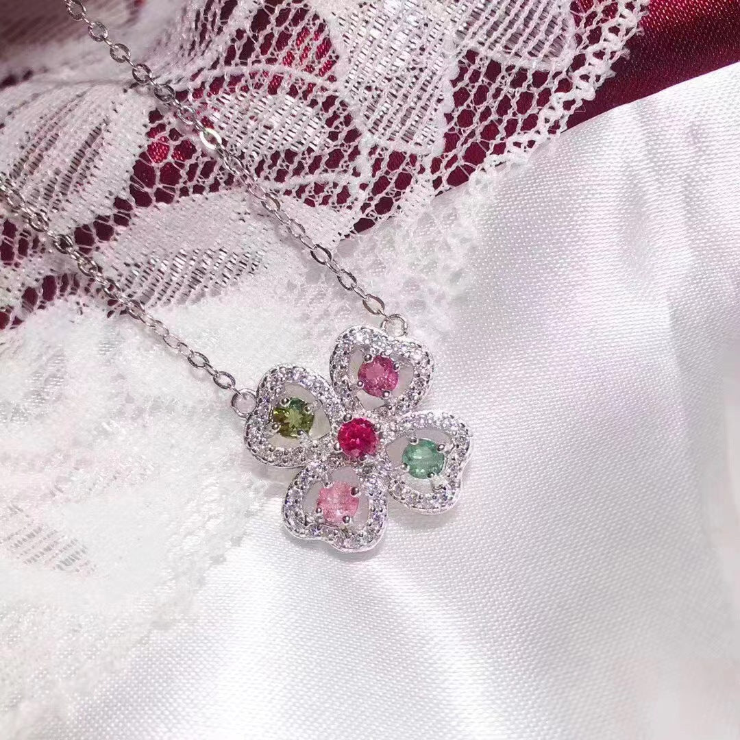 S925 Silber Ohrring Ring Anhänger Set