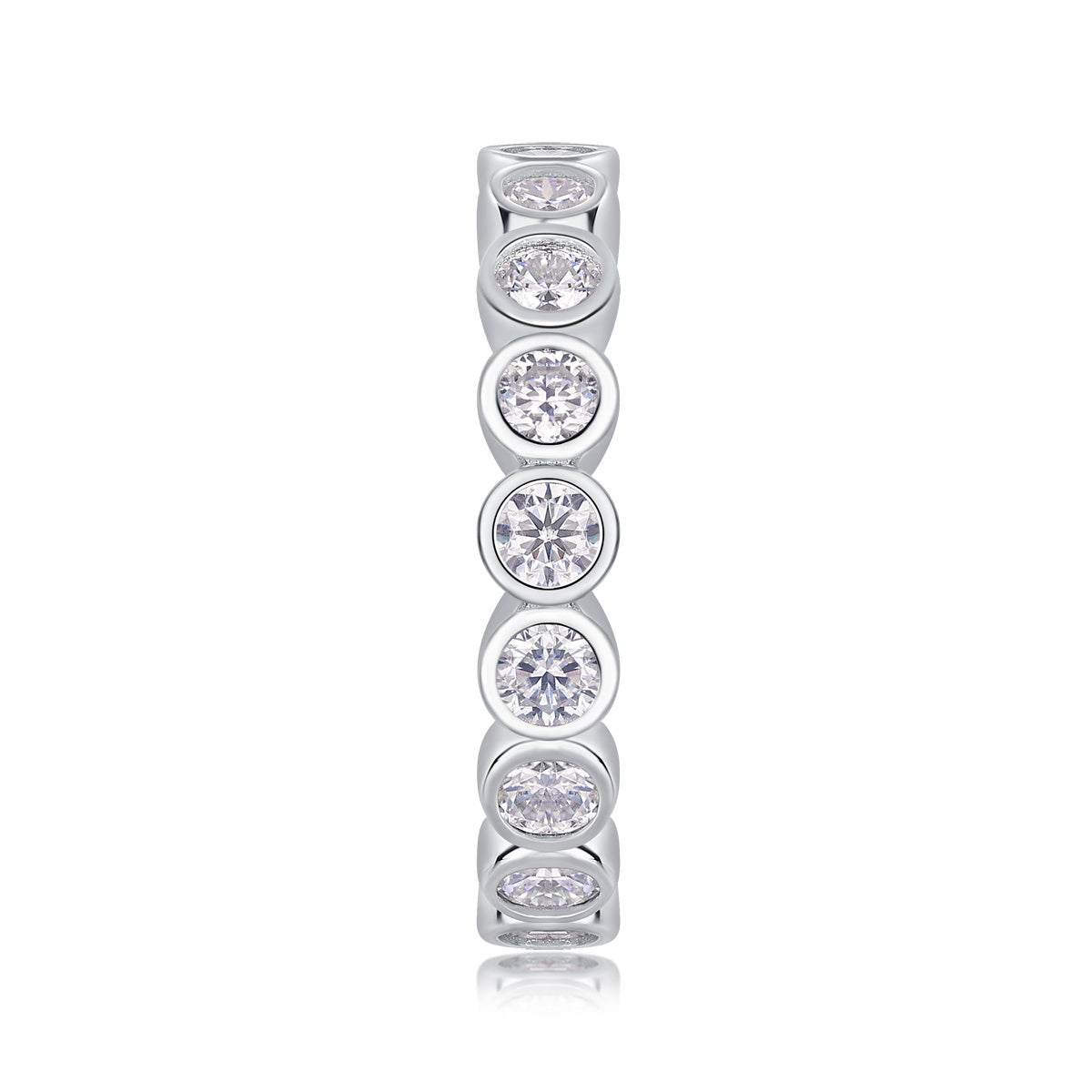 Diamantring Luxus Fashion Set Moissanite Silberring