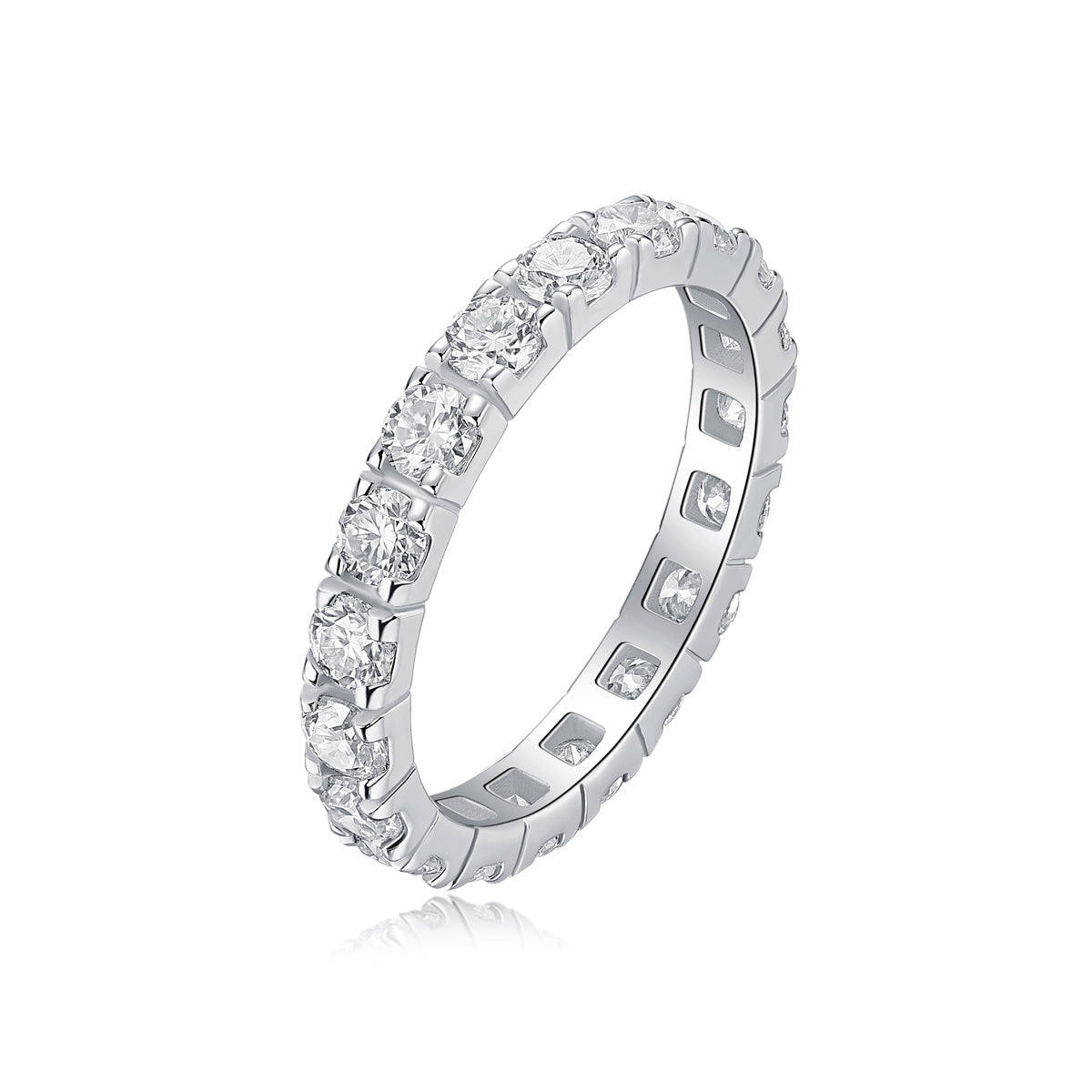 Sternenhimmel-Diamantring, luxuriöser Mode-Set, Moissanit-Silberring