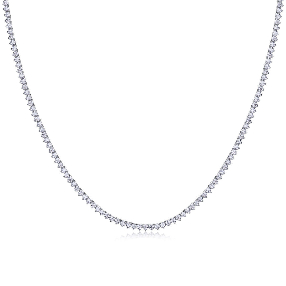 Solitude Luxus Mode Set Mosan Diamant S925 Silber Halskette Rivalisieren Natürliche Diamanten 