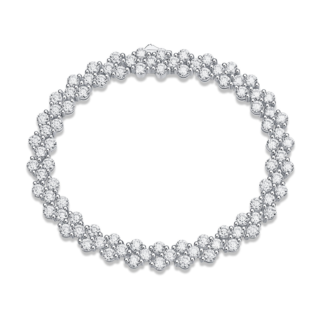 Срібний браслет Kanong Luxury Fashion Mossan Diamond S925