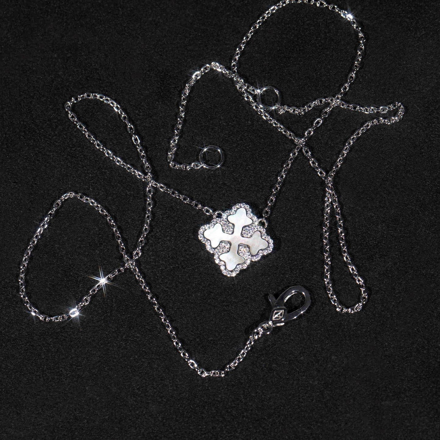 Fritillary Bud Clover Pendant Series S925 Silver Necklace