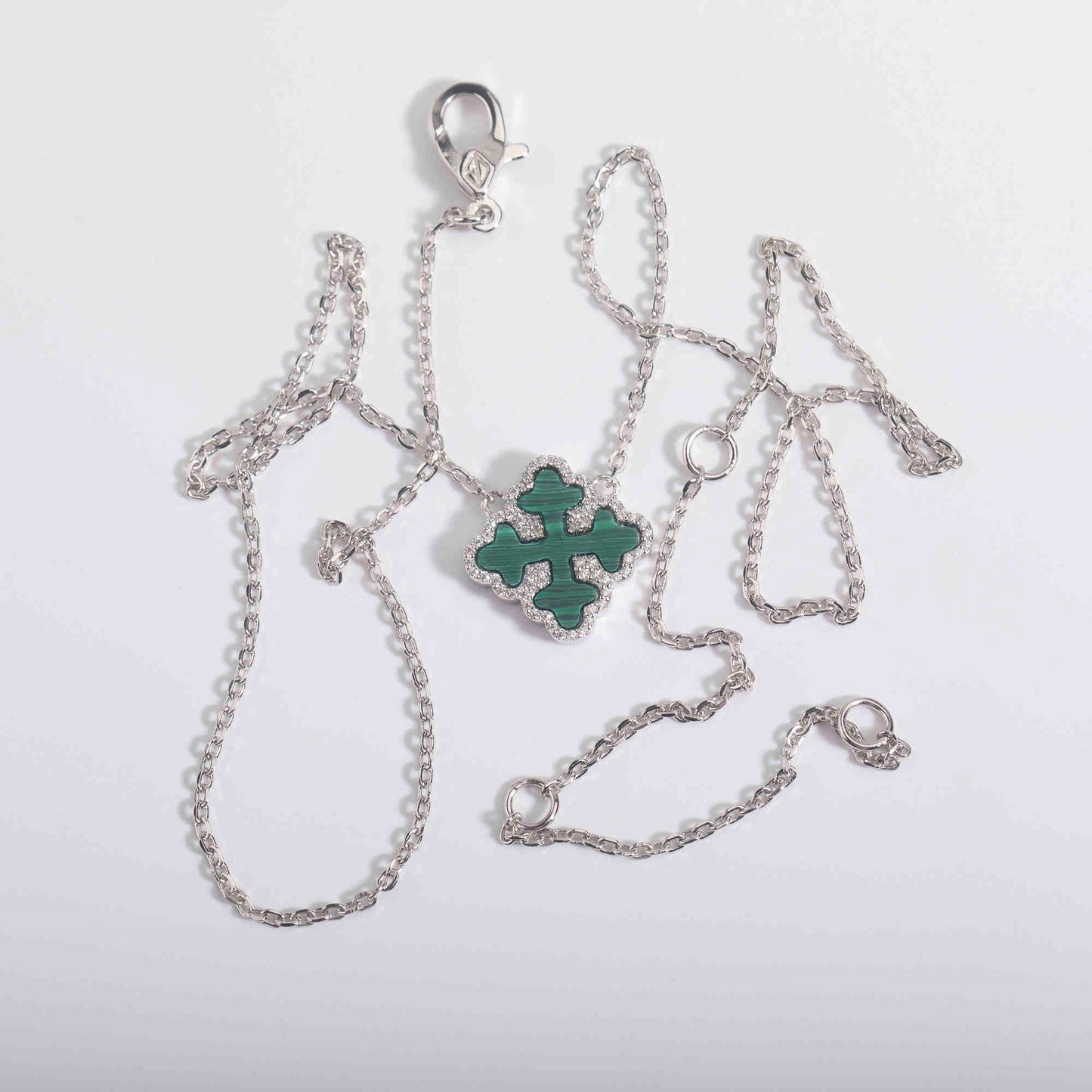 Fritillary Bud Clover Pendant Series S925 Silver Necklace