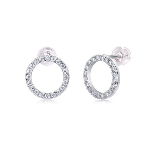 Entdecken Sie Diamant-Set Moissanite Silber Ohrringe Luxus Mode Diamant Ohrstecker 