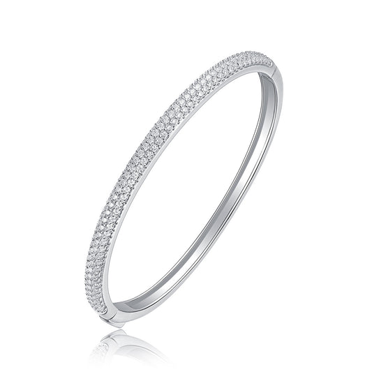 Monologue Luxury Fashion Set Mosan Diamond S925 Silver Bracelet