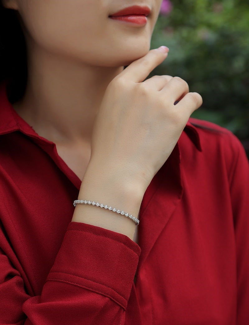 Срібний браслет Starlight Luxury Fashion Mosan Diamond S925 